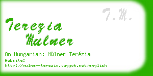terezia mulner business card